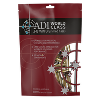 ADI Unprimed Brass - .243 Winchester 50 Pack