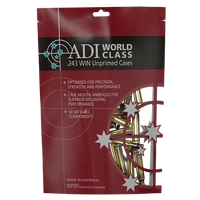 ADI Unprimed Brass - .243 Winchester 50 Pack