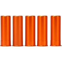 A-Zoom 12 Gauge Orange Aluminium Snap Caps - 5 pack