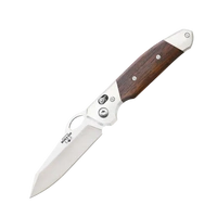 Bear & Son 4 3/8" Cocobola Slide Lock w/ Pocket Clip