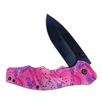 Bladerunner Folder 8.3cm Blade - Pink Swirl Handle