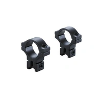BKL-257H 0.6 Long Dovetail 1" Rings High - Matte Black