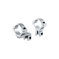 BKL-274 0.6 Long Offset Dovetail 1" Rings - Silver