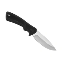 Buck 685 BuckLite Max II Large Fixed Blade Knife 4" 420HC Drop Point – Black Dynaflex Rubber Handle