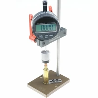 Derraco Up-Right Comparator Dial Stand with Dial Indicator and Standard Bushing Adaptor