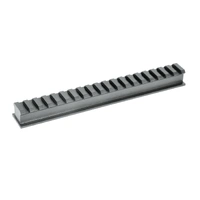 EGW HD Picatinny Rail Blank 7075 Aluminum Black Anodized