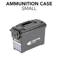 Evolution Gear Small Ammunition Case Weatherproof Ammo Box / Dry Box - Black