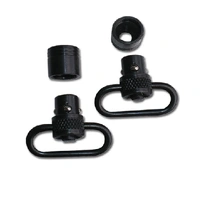 Grovtec Push Button Swivel Set 1" Loops Black