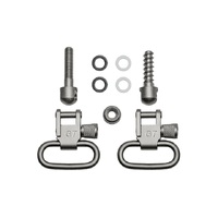 Grovtec Machine Screw Fore End Swivel Set 1" Loops Satin Nickel