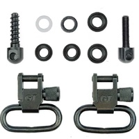 Grovtec Slotted Sling Assembly Swivel Set 1" Loops Black