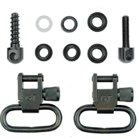 Grovtec Slotted Sling Assembly Swivel Set 1" Loops Black