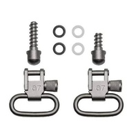 Grovtec Wood Screw Fore End Swivel Set 1" Satin Nickel