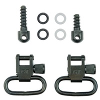 Grovtec Wood Screw Fore End Swivel Set 1" Loops Black