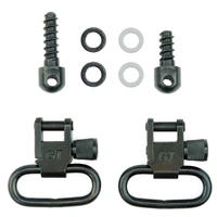 Grovtec Wood Screw Fore End Swivel Set 1" Loops Black