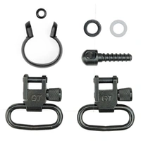 Grovtec One Piece Barrel Band Swivel Set .645-.660 1" Loops