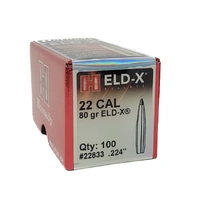 Hornady .224 80 gr ELD-X 100 Pack