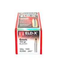 Hornady 6mm .243 103 gr ELD-X 100 Pack