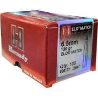Hornady 6.5mm 130 gr ELD Match 100 Pack