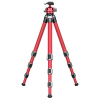 Leofoto LA-324C Athena Series 4 Section Water Resistant Carbon Fibre Tripod with Red LH-40LR (Lever Release) Ball Head
