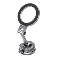 Leofoto PM-02 Magnetic Quick Car Mount with Arca Plate for Mobile Phones - Silver