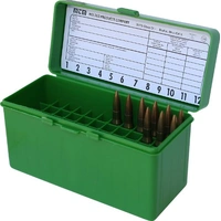 MTM Rifle Ammo Box - 60 Round Flip-Top 270 Win 30-06 25-06 - Green