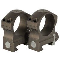 Nightforce (Dark Earth) X-Treme Duty 34mm Ultralite 6 Screw Rings - Medium 1"
