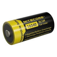 Nitecore 16340 Li-ion Battery, 3.6V 950mAh