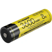 Nitecore 18650 High Performance Li-ion Battery, 3.6V 3600mAh