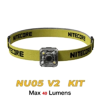 Nitecore Ultra Lightweight USB-C Rechargeable Headlamp Kit with Headband & Bike Mount