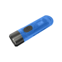 Nitecore Mini Glow in the Dark Keychain Light, 300 Lumens, Blue