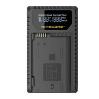 Nitecore Dual Slot USB Charger for Nikon EN-EL14, EN-EL14a, EN-EL15 Batteries