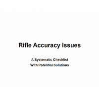 Rifle Accuracy Issues Booklet by Steve Hurt (Outer Edge Projectiles)
