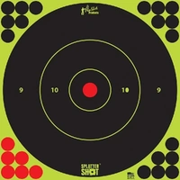 ProShot Splatter Shot 12" Green Peel & Stick Bullseye Target - 5 Pack
