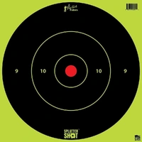 ProShot Splatter Shot 12" Green Bullseye Target with Tag Paper - 12 Pack