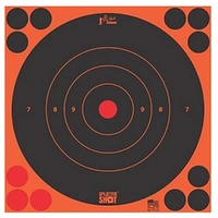 ProShot Splatter Shot 12" Orange Peel & Stick Bullseye Target 12-pack