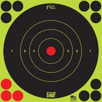 ProShot Splatter Shot 8" Green Peel & Stick Bullseye Target - 6 Pack