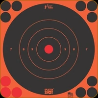 ProShot Splatter Shot 8" Orange Peel & Stick Bullseye Target 6 pack