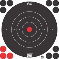 ProShot Splatter Shot 8" White Peel & Stick Bullseye Target - 30 Pack