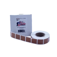 ProShot 7/8" square Tan Peel & Stick Target Pasters 1000 pack
