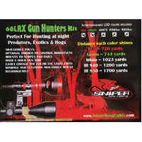Sniper Hog Light 66LRX gun hunters PKG with 5 colours