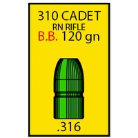 Spartan 310 Cadet (.316) 125 gr RN 500 Pack