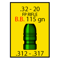 Spartan .32-20 115 gr Round Nose 500 Pack