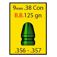 Spartan 9mm/.38 125 gr Conical 500 Pack