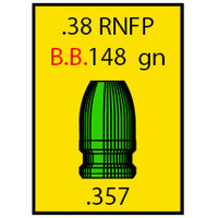 Spartan .38 148 gr FP 500 Pack