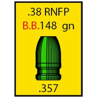 Spartan .38 148 gr FP 500 Pack