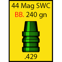 Spartan 44 Mag 240 gr Semi Wad Cutter 250 Pack