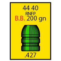 Spartan .44-40 200gr RNFP 500 Pack