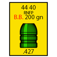 Spartan .44-40 200gr RNFP 500 Pack