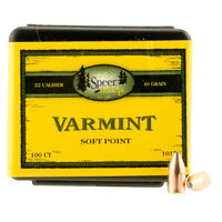 Speer .224 40 gr Varmint Soft Point 100 Pack