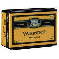 Speer .224 45 gr Varmint Soft Point 100 Pack